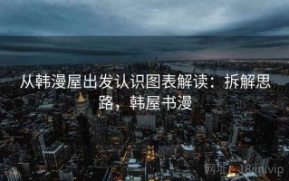 从韩漫屋出发认识图表解读：拆解思路，韩屋书漫