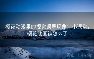 樱花动漫里的视觉误导现象：小课堂，樱花动画被怎么了