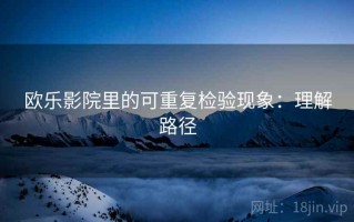 欧乐影院里的可重复检验现象：理解路径