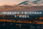 把韩漫屋当样本：数据口径的典型例子，韩漫整合