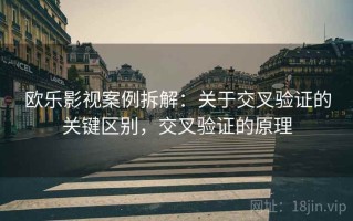 欧乐影视案例拆解：关于交叉验证的关键区别，交叉验证的原理