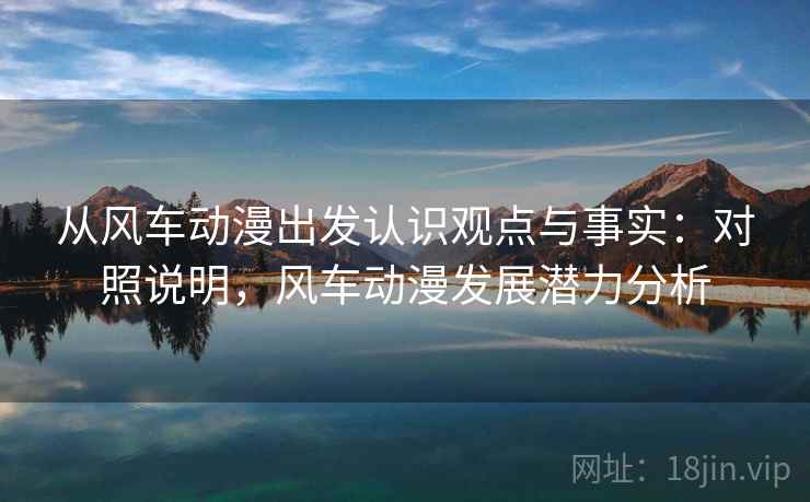 从风车动漫出发认识观点与事实：对照说明，风车动漫发展潜力分析