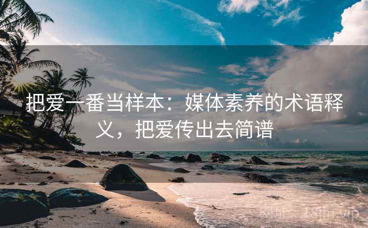 把爱一番当样本：媒体素养的术语释义，把爱传出去简谱