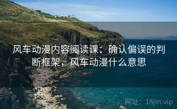 风车动漫内容阅读课：确认偏误的判断框架，风车动漫什么意思