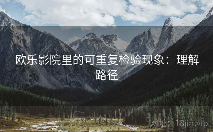 欧乐影院里的可重复检验现象：理解路径